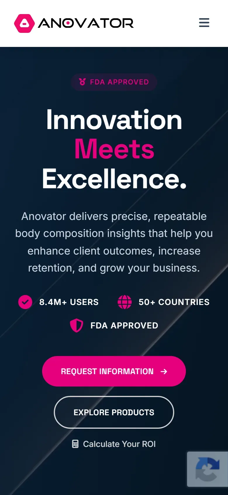 Anovator on a phone